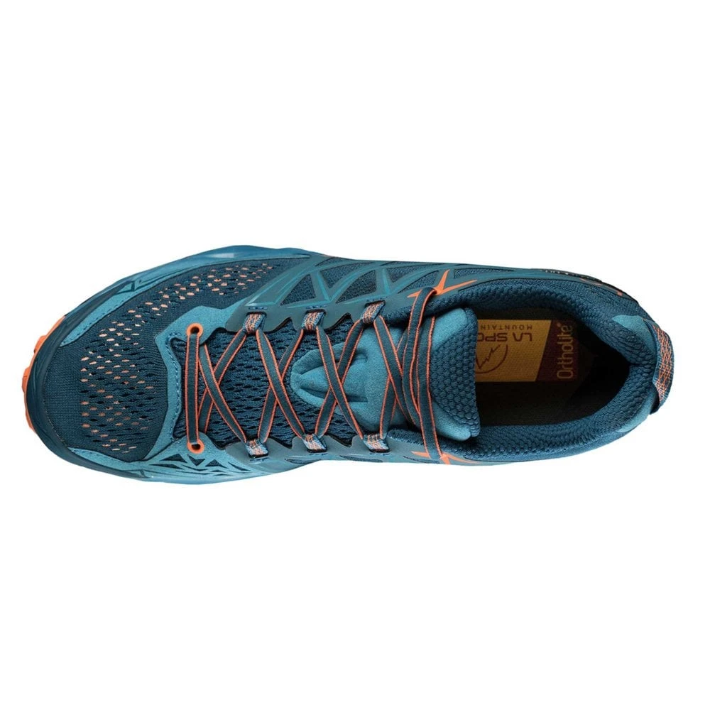 La Sportiva Akyra Mens Trail Running Shoes Ocean/Flame 5 La Sportiva Akyra Mens Trail Running Shoes Ocean/Flame - Image 3