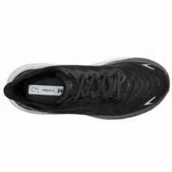 Hoka Arahi 6 Wide 2E Mens Running Shoes Black/White -Shoe Specialty Shop arahi 6 wide 2e mens support road running shoes black white p7623 30102 image