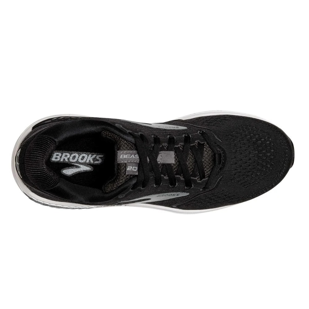 BROOKS Beast 20 Mens Running Shoes Black/Ebony/Grey 4 BROOKS Beast 20 Mens Running Shoes Black/Ebony/Grey - Image 2
