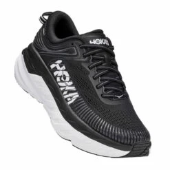 Hoka Bondi 7 Wide 2E Mens Road Running Shoes Black/White 7 Hoka Bondi 7 Wide 2E Mens Road Running Shoes Black/White -Shoe Specialty Shop bondi 7 wide 2e mens road running shoes black white p7678 30322 image