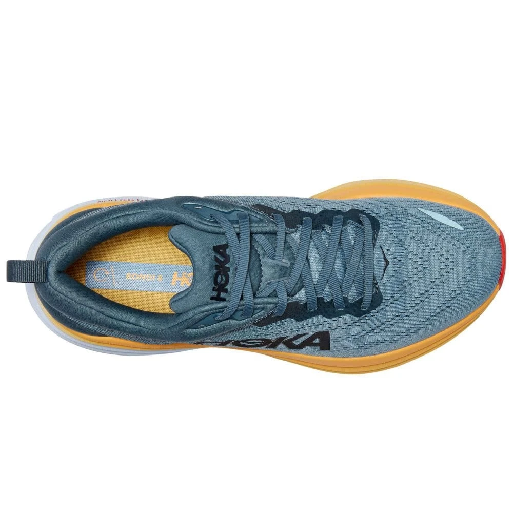 Hoka Bondi 8 Mens Running Shoes Goblin Blue/Mountain Spring 5 Hoka Bondi 8 Mens Running Shoes Goblin Blue/Mountain Spring - Image 3