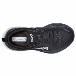 Hoka Bondi 8 Wide 2E Mens Running Shoes Black/White -Shoe Specialty Shop bondi 8 wide 2e mens running shoes black white p7603 30028 image