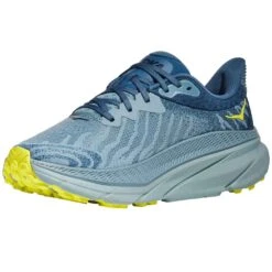 Hoka Challenger 7 Wide 2E Mens Trail Running Shoes Stone Blue/Evening Primrose -Shoe Specialty Shop challenger 7 wide 2e mens trail running shoes stone blue evening primrose p8182 32384 image