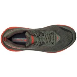 Hoka Challenger ATR 6 Wide 2E Mens Trail Running Shoes Thyme/Fiesta -Shoe Specialty Shop challenger atr 6 wide 2e mens trail running shoes thyme fiesta p7782 30755 image