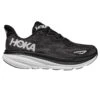 Hoka Clifton 9 Wide D Womens Running Shoes Black/White