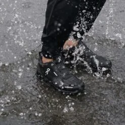 On Cloudflyer Waterproof Womens Road Running Shoes With Support Black & Lunar -Shoe Specialty Shop cloudflyer waterproof womens road running shoes with support black lunar p4716 15338 image