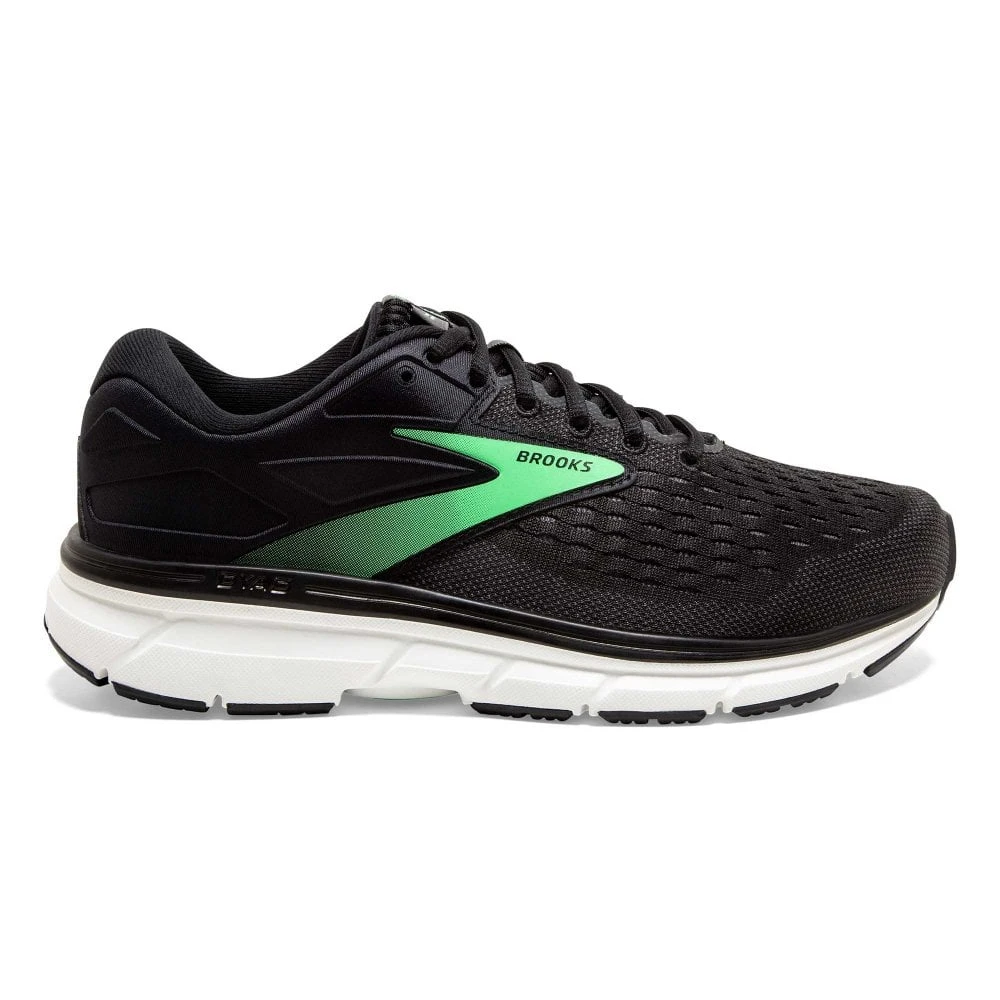 BROOKS Dyad 11 Womens Road Running Shoes Black/Ebony/Green 3 BROOKS Dyad 11 Womens Road Running Shoes Black/Ebony/Green