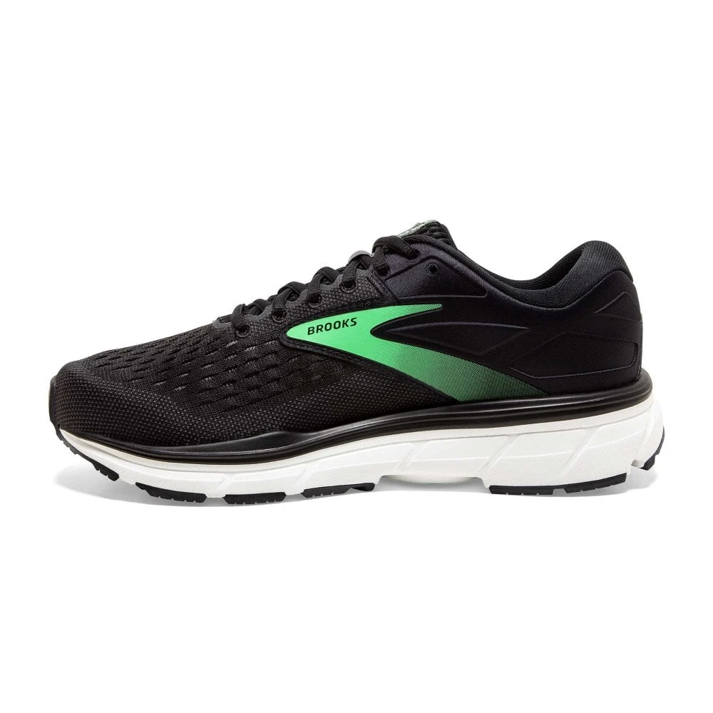 BROOKS Dyad 11 Womens Road Running Shoes Black/Ebony/Green 6 BROOKS Dyad 11 Womens Road Running Shoes Black/Ebony/Green - Image 4