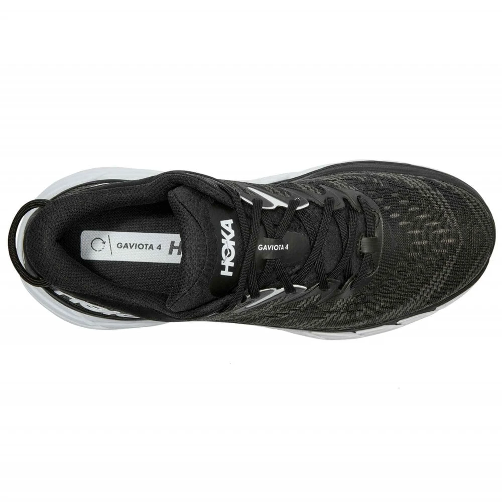 Hoka Gaviota 4 Mens Running Shoes Black/White 5 Hoka Gaviota 4 Mens Running Shoes Black/White - Image 3