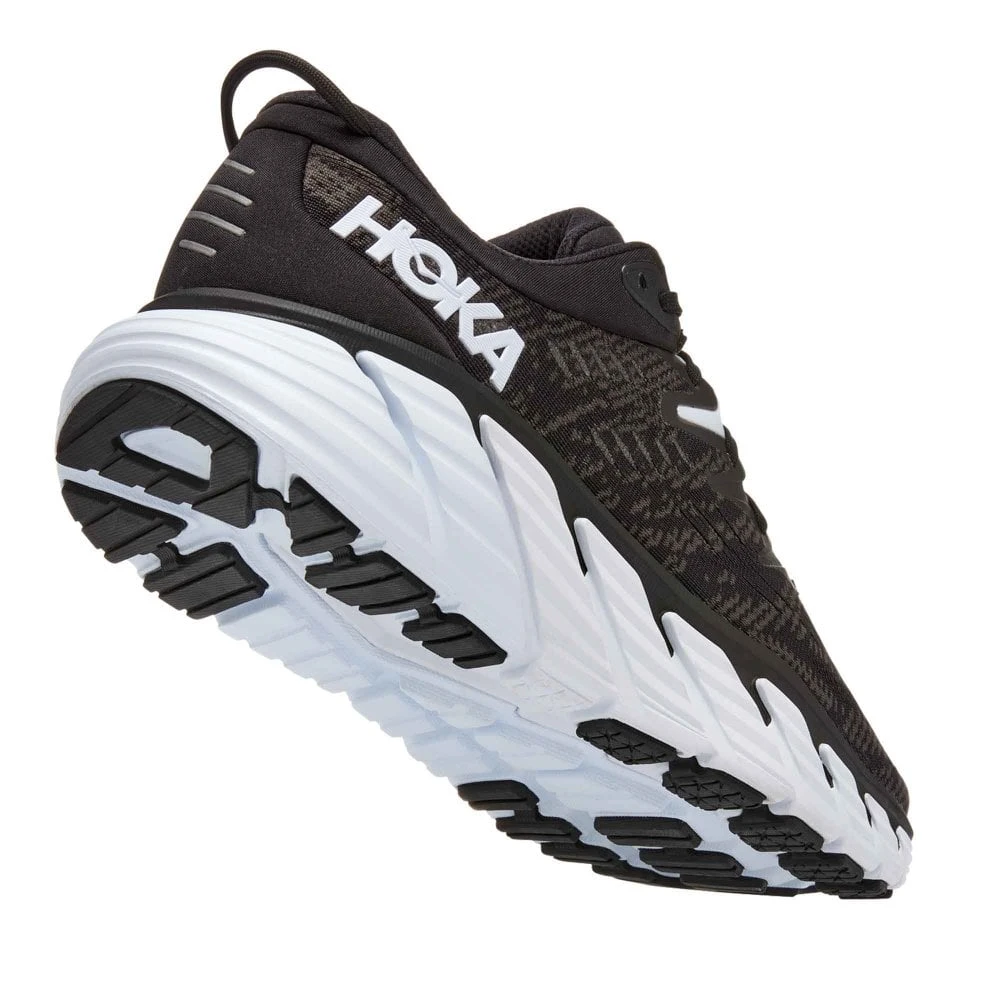 Hoka Gaviota 4 Wide 2E Mens Running Shoes Black/White 4 Hoka Gaviota 4 Wide 2E Mens Running Shoes Black/White - Image 2