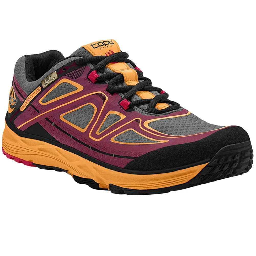 Topo Athletic Hydroventure Womens Low Drop & Wide Toe Box Trail Running Shoes Burgundy/Peach 3 Topo Athletic Hydroventure Womens Low Drop & Wide Toe Box Trail Running Shoes Burgundy/Peach