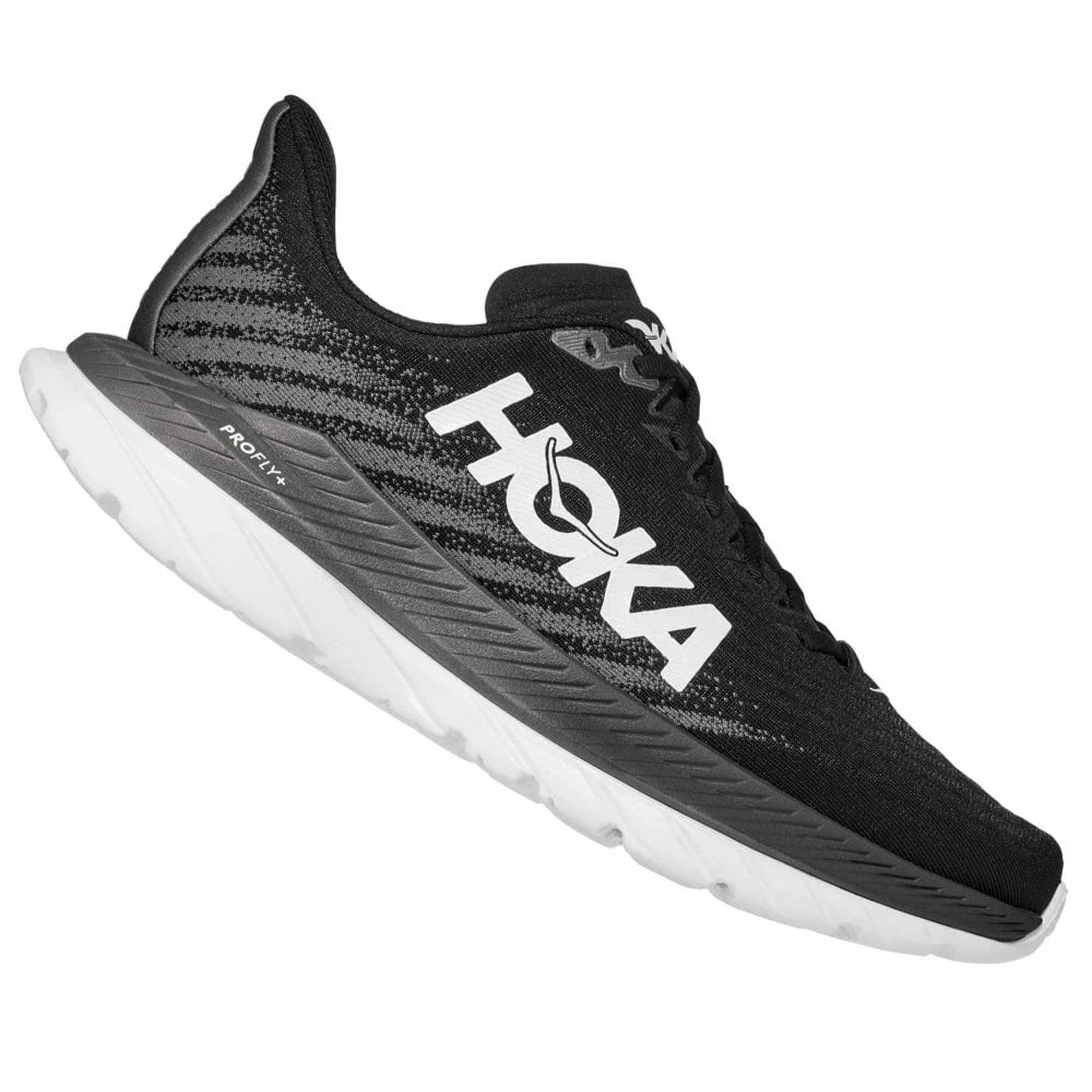 Hoka Mach 5 Wide D Womens Road Running Shoes Black/Castlerock 3 Hoka Mach 5 Wide D Womens Road Running Shoes Black/Castlerock