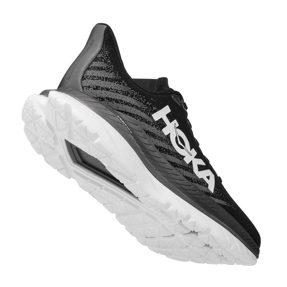 Hoka Mach 5 Wide D Womens Road Running Shoes Black/Castlerock 4 Hoka Mach 5 Wide D Womens Road Running Shoes Black/Castlerock - Image 2