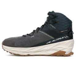 Altra Olympus 5 Hike Mid GTX Mens Waterproof Hiking Boots Black/Gray -Shoe Specialty Shop olympus 5 hike mid gtx mens waterproof hiking boots black gray p7446 29324 image