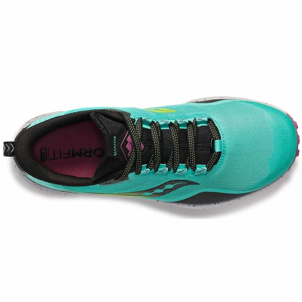 Saucony Peregrine 12 Womens Trail Running Shoes Cool Mint/Acid 5 Saucony Peregrine 12 Womens Trail Running Shoes Cool Mint/Acid - Image 3