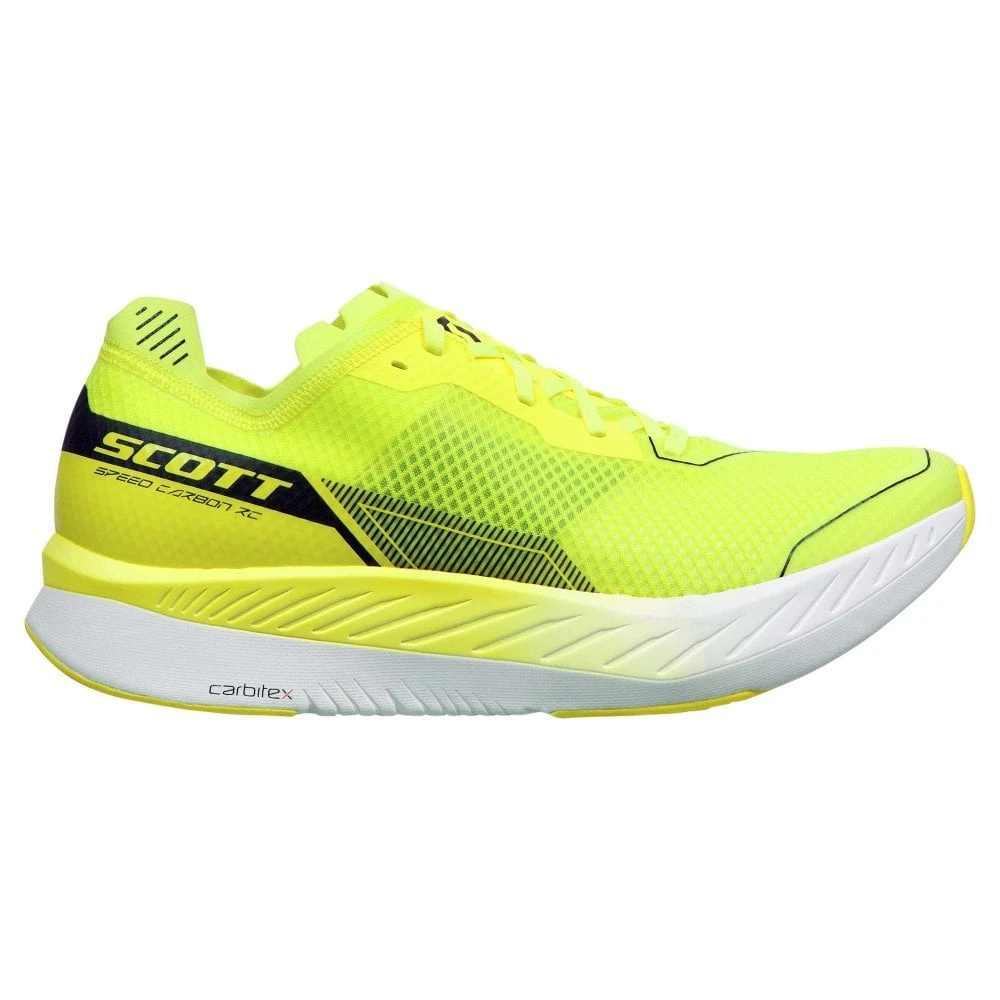 Scott Speed Carbon RC Mens Road Running Shoes Yellow/White 3 Scott Speed Carbon RC Mens Road Running Shoes Yellow/White