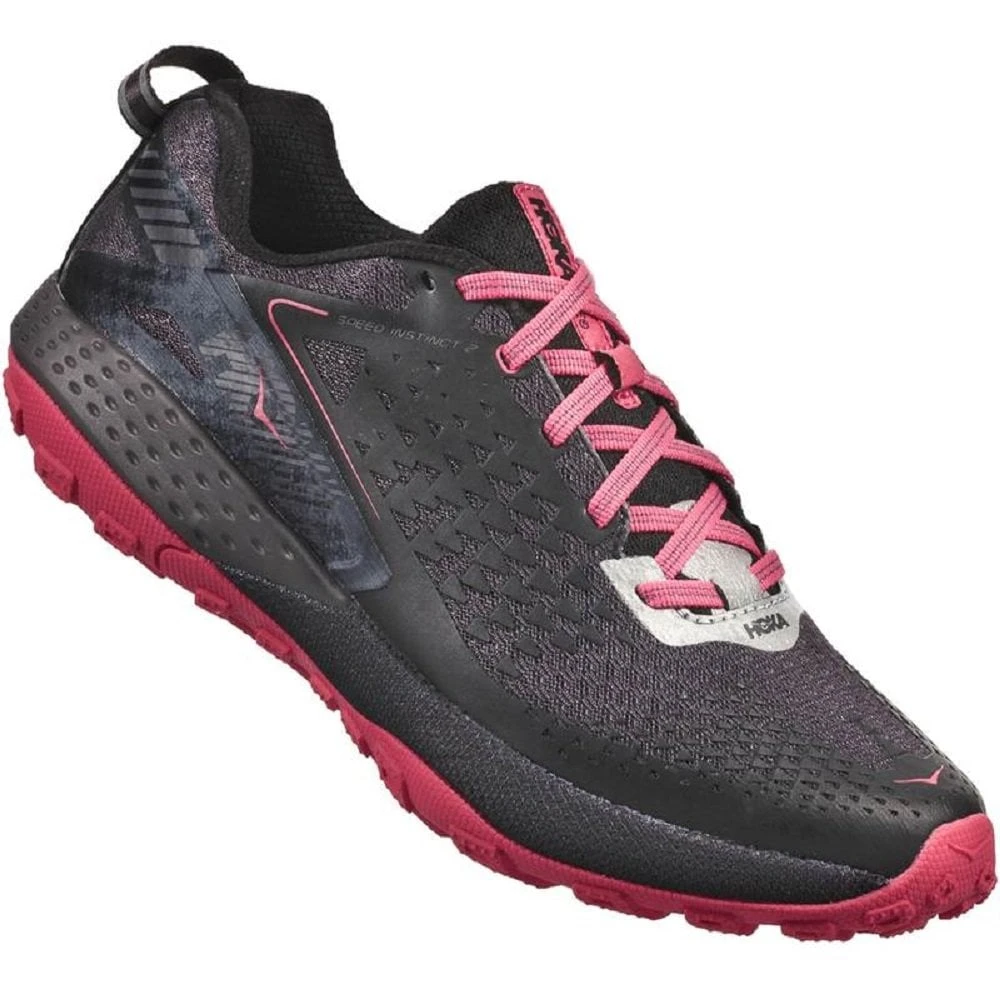 Hoka Speed Instinct 2 Womens Trail Running Shoes Black/Azalea 3 Hoka Speed Instinct 2 Womens Trail Running Shoes Black/Azalea